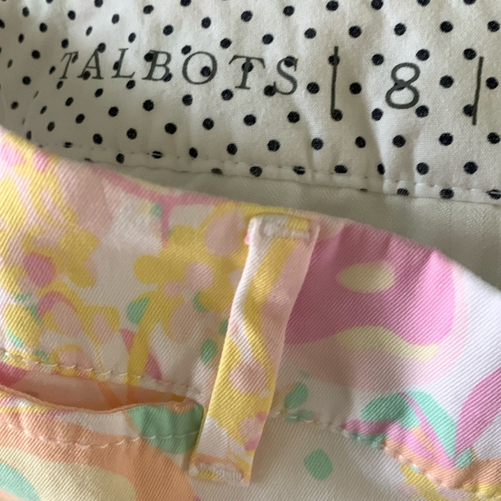 Talbots sz 8 Perfect Crop Pant Colorful NWT - Picture 6 of 10